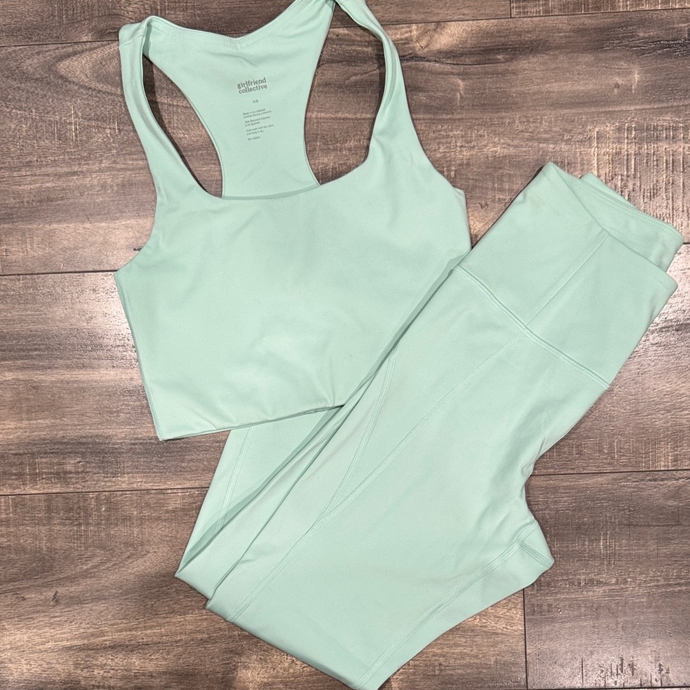 Girlfriend Collective Mint Green Activewear Set - Picture 8 of 8
